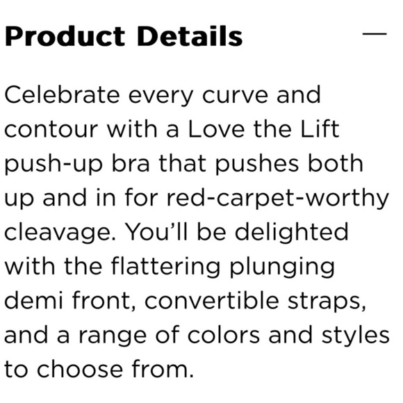 MAIDENFORM LOVE THE LIFT PUSH UP & IN UNDERWIRE BRA BLACK & NUDE 34D - Picture 6 of 9